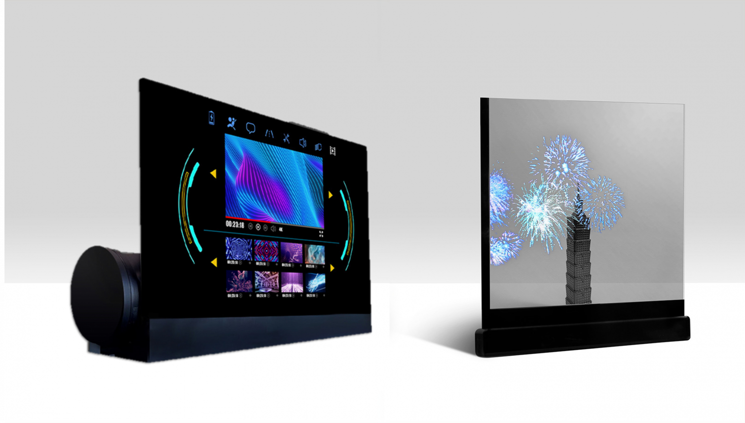 可卷式、折迭性、高透明